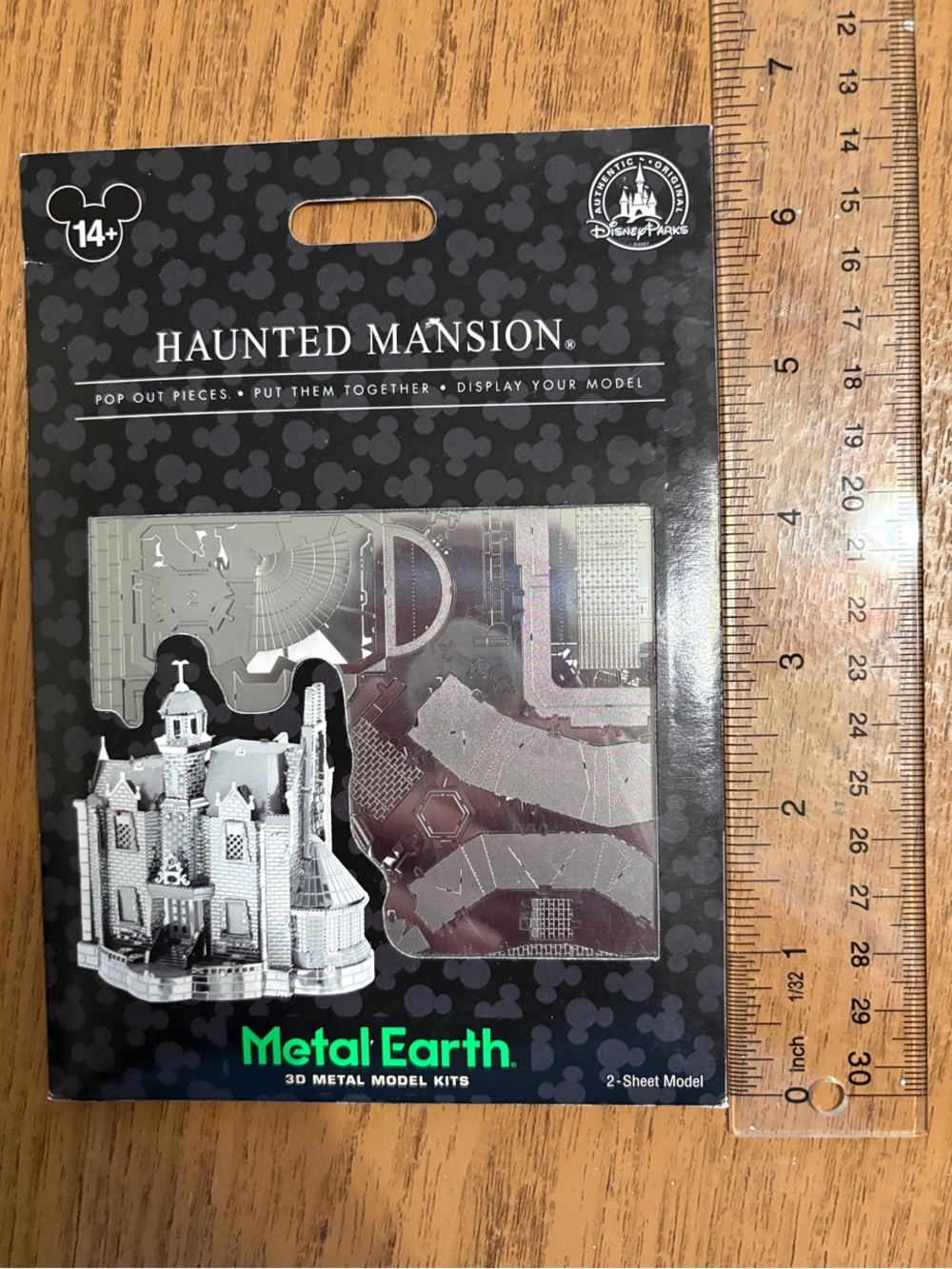 Disney Metal Earth Haunted Mansion 3D Model Kit - Silver and Black